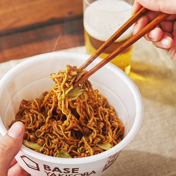 BASE YAKISOBA Soy Sauce Noodle (4 pieces)