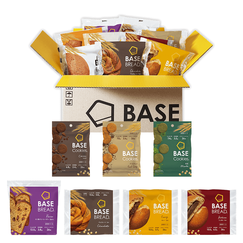 BASE FOOD Subscription - Set of 8 BASE BREAD Packs & 6 BASE Cookies Packs