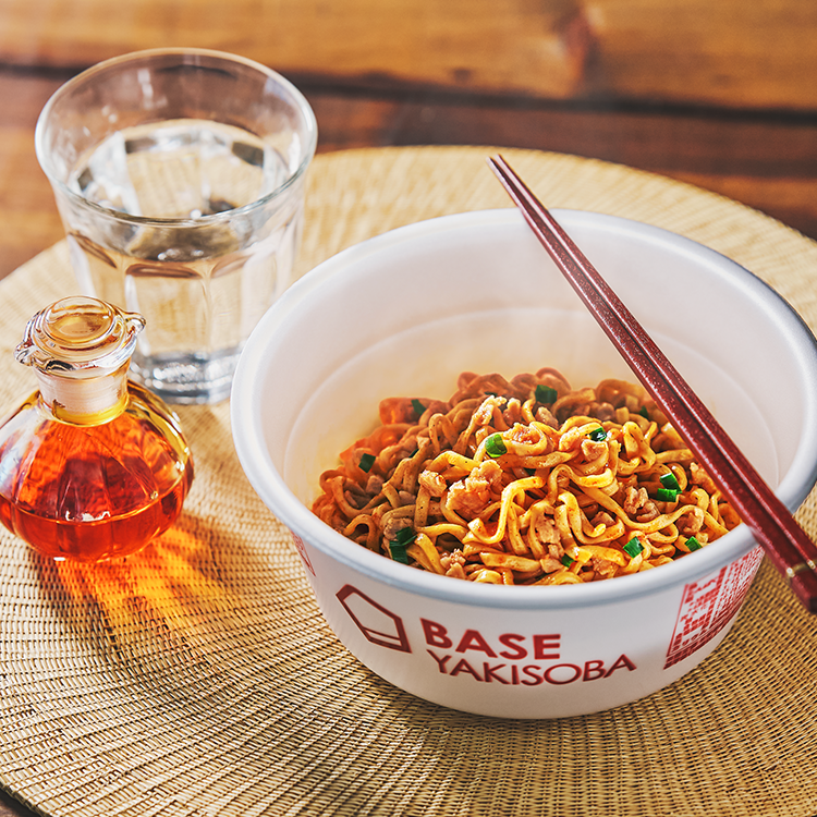 BASE YAKISOBA spice Spicy Stir Noodle (4 pieces)