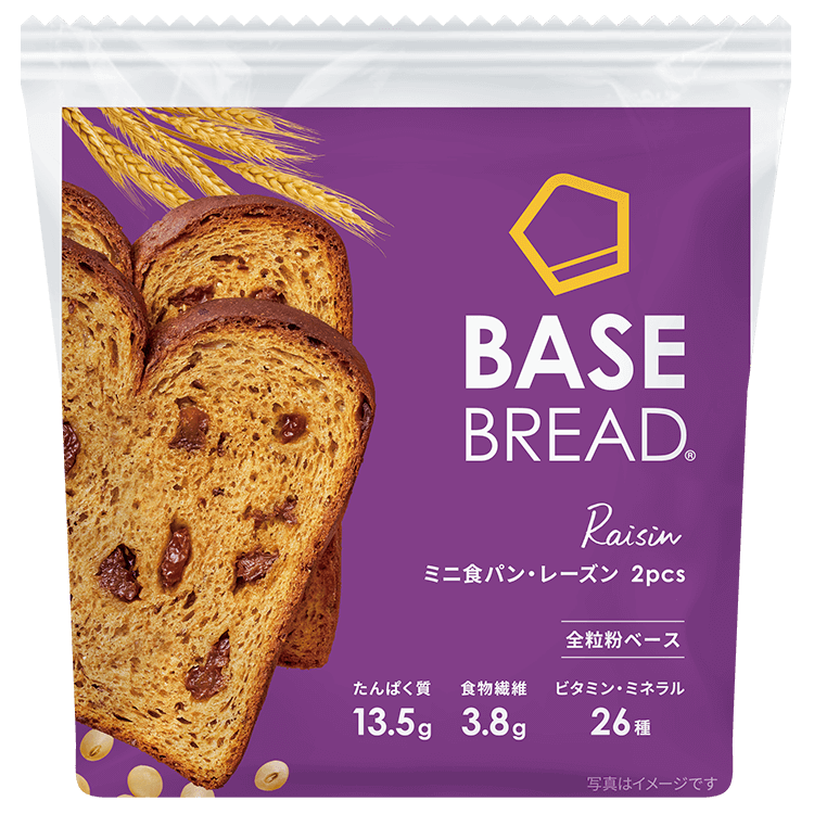 BASE BREAD® 迷你吐司・提子乾(2件)