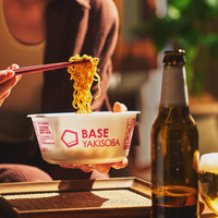 BASE YAKISOBA Salty Fried Noodles (4 pieces)